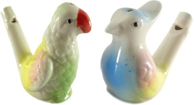 Kishore collection Animal Figurative Bird Whistle Toy–Ceramic Bird Water Whistle 2Pcs Combo(Multicolor)