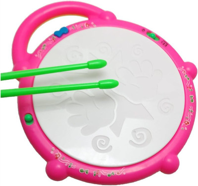 Deeshora Best Musical Flash Drum with Light and Sticks to Play for Kids(Multicolor)