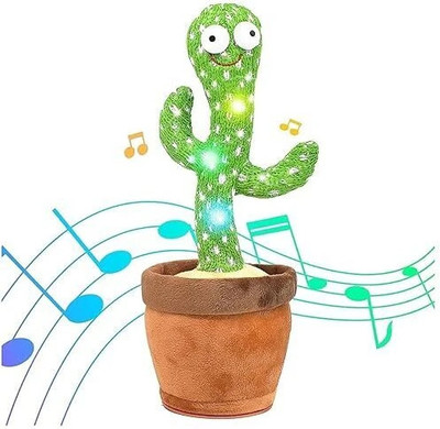 BBG FK_Dancing, Singing & Talking Cactus Plush Toys for Kids_TW(Multicolor)