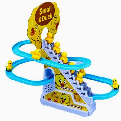 FANSEEKART Duck Slide Escalator Best Toy for kids Automatic Stair-Climbing Race Track Set(Yellow)