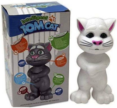 KC COLLECTION Intelligent Tom Cat with voice(White)