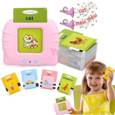 KAWASONY Flash Cards for Kids Reading Early Talking Flashcards Toy 112 pcs Card(Multicolor)