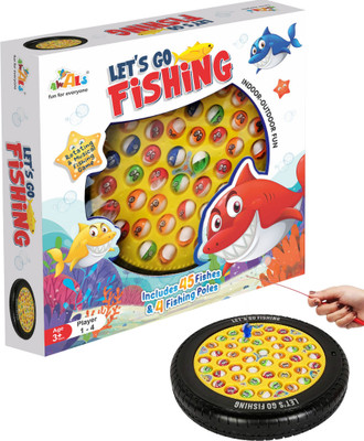 Awals Creations Fishing Game 45 Fishes(Yellow)
