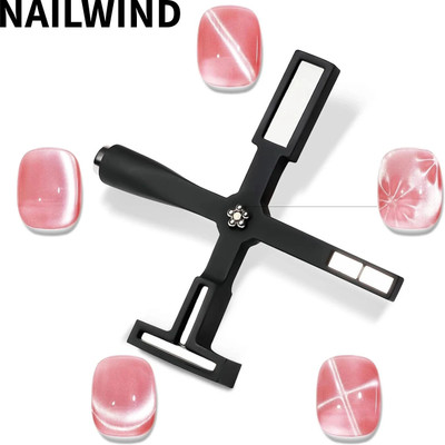 NAILWIND Nail Magnet Tool: 5 in 1 Magnetic for Cat Eye Nails, Multi-Function Magnet(Stick 3D Magnetic Cat Eye Gel Polish, Nail Art Cat Eye Magnet Stick Nail Design)