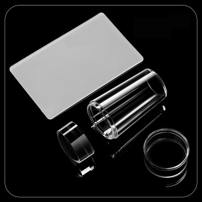 FELICECHIARA 3D Magic Soft Silicone Jelly Nail Stamper Scraper Nail Art Tool(Transparent)