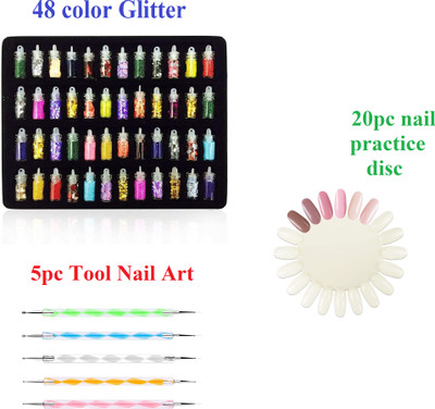 ANJOU Nail Art Combo Kit(Multicolor)