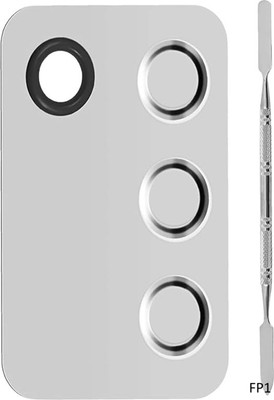 Morbee Premium Stainless Steel Metal Rectangle Makeup Mixing Palette with Spatula FP1(MULTICOLOUR)
