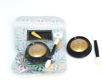 kulis Chrome Powder Metallic Mirror Effect Holographic Aurora Chameleon Pigment CP11(Light Gold)
