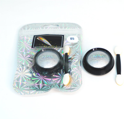 kulis Chrome Powder Metallic Mirror Effect Holographic Aurora Chameleon Pigment CP05(Silver)