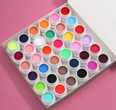 feelhigh 36 Colors Nail UV Gel Kit Soak off Led Nail Art Pure Color Gel Paint Color(Multicolor)