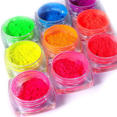 GABBU Neon Pigment Powder Set For Eyeshadow And Nail Art 9 g(multi color)