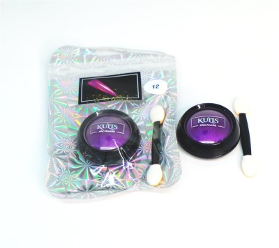 kulis Chrome Powder Metallic Mirror Effect Holographic Aurora Chameleon Pigment CP12(Light Purple)