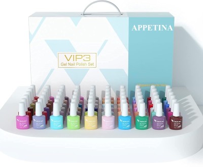 APPETINA VIP3 Set 65 PCS 7.5ML Spring Summer Gel Nail Polish Kit(Multicolor)