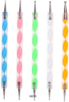 Morbee Dotting Tool 5 Piece Set Embossing Stylus for Mandala Clay Pottery Ceramic ND10(MULTICOLOUR)