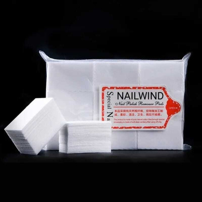 NAILWIND Nail Cotton Pads 1000 Pcs Nail WipesNail Art Gel Polish Remover Cotton Pads(MULTICOLORS)