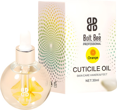 BOLT BEE Cuticle Oil for Nails ,Natural oil for Damaged Cuticles with Dropper.(Orange,30ml)