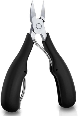 KNAF 1Pcs Toe Nail Clipper, Professional Thick & Ingrown Toenail Correction Tool(BLACK)