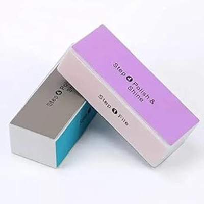 KNAF 2Pcs Nail Buffer Block Shiner File 4 sides Nail Art Polisher Manicure Nail File(Multicolor)