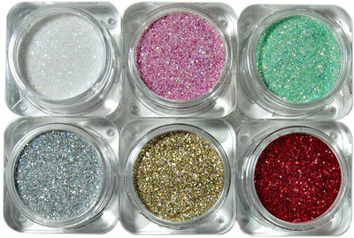 REIMICHI Multi color nail art glitter and mini glitter eye shadow(Multi color)