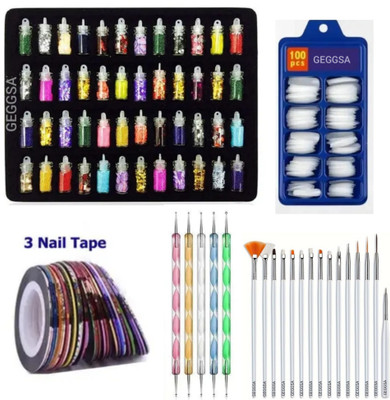 Geggsa Nail Art Kit for Professional and Personal Use(multicolor)