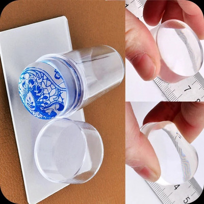 FELICECHIARA Best Nail Seal Stamp Silicone Stamper Nail Print Scraper(Transparent)