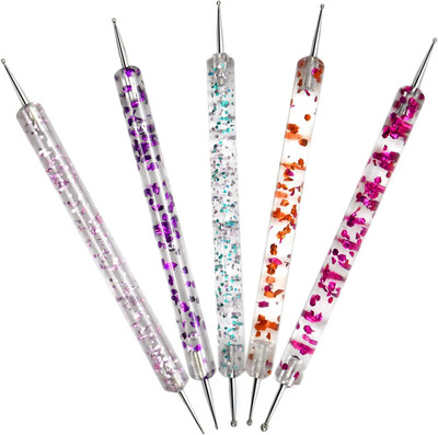 53 Arts 5-Piece Nail Art Dotting Tool Set(Random Color)