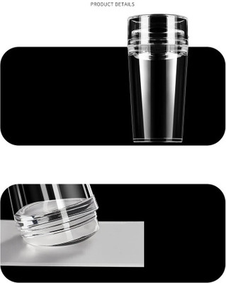 FELICECHIARA 3D Soft Silicone Jelly Nail Stamper Scraper Nail Art Tool(Transparent)