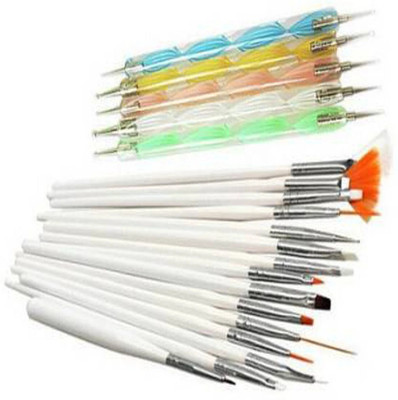 SHIVEXIM 20pcs Nail Art Design Dotting Painting Drawing001(MULTI-COLOR)