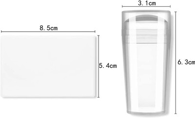 FELICECHIARA NEW Soft Silicone Jelly Nail Stamper Scraper Nail Art Tool(Transparent)