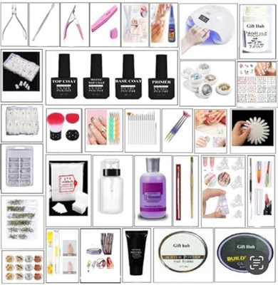 BOLT BEE Basic kit combo - nail extension kit- polygel kit acrylic kit 35 item full kit.(MULTI)