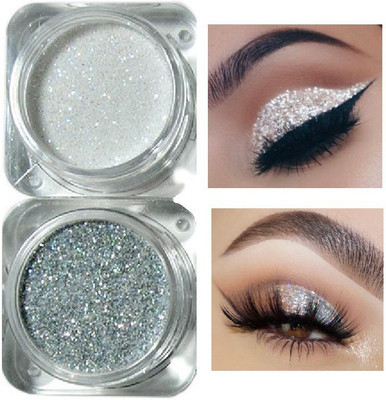 REIMICHI Colorful Sparkles Shining Nail art glitter powder(white and silver)