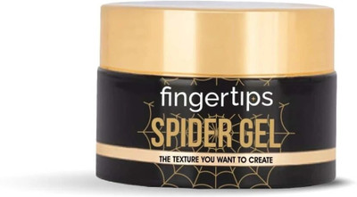 fingertips Spider Gel Black Shade 01 | Elastic Nail Art Gel | Easy to Apply & Long Lasting(Black 01)