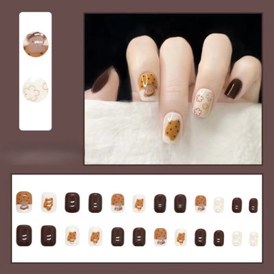 SaiVinayak Unique World Trendy Cartoon & Floral Design Nail Art Stickers for Women & Girls, 24 Pcs(Multi Colour)