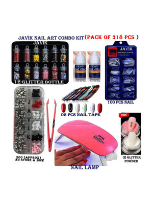 NETFIN Nail Art Combo Kit #Nail Accessories Pack Of 08(Viomy)