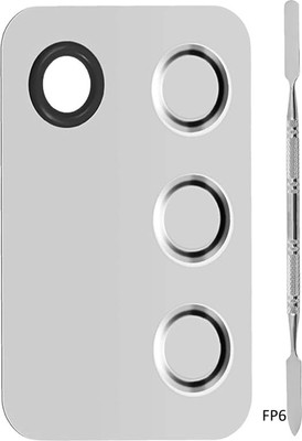 Morbee Premium Stainless Steel Metal Rectangle Makeup Mixing Palette with Spatula FP6(MULTICOLOUR)