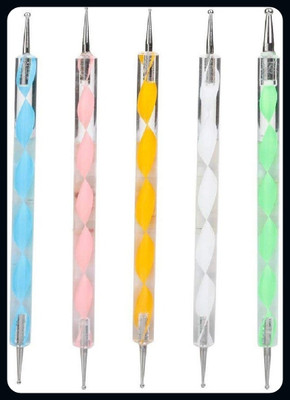 Mallade A-UBall Styluses Dotting Tool Set for Embossing Pattern Clay Sculpting(multi)