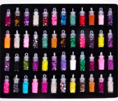 MS AKSHITA COLLECTION Professional & Personal DIY Decoration Nail Art Combo Kit(MULTI CLOUR)