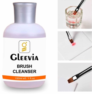 Gleevia Acrylic Nail Art Brush Cleanser Liquid for Nail Art & Paint Brush Cleaner 150ml(Transparent)