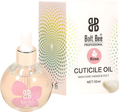 BOLT BEE Cuticle Oil for Nails ,Natural oil for Damaged Cuticles with Dropper.(Rose,30ml)