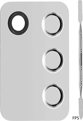 Morbee Premium Stainless Steel Metal Rectangle Makeup Mixing Palette with Spatula FP5(MULTICOLOUR)