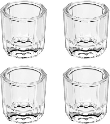 Gleevia Dappen Dish Cup for Acrylic Nail Art Liquid, Clear Glass Monomer Liquid Bowl(Transparent)