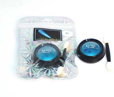 kulis Chrome Powder Metallic Mirror Effect Holographic Aurora Chameleon Pigment CP02(Blue)