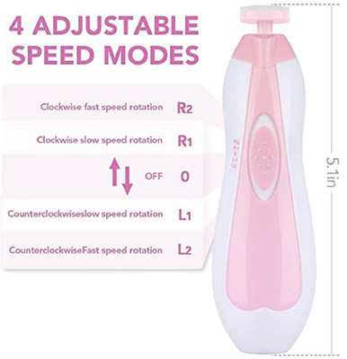 WAIRIT Baby Nail Trimmer File with Light Battery Operated Safe Nail Clippers Kit W493