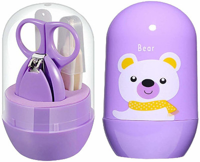 moms angel Baby Infant and Toddler Grooming Kit with Scissors 4 in 1 Set