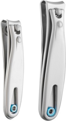 Beaute Secrets Stainless Steel Toenail/Fingernail Clipper/Nail Nipper Set For Thick Nails, Professional Nail Cutter Set, Silver