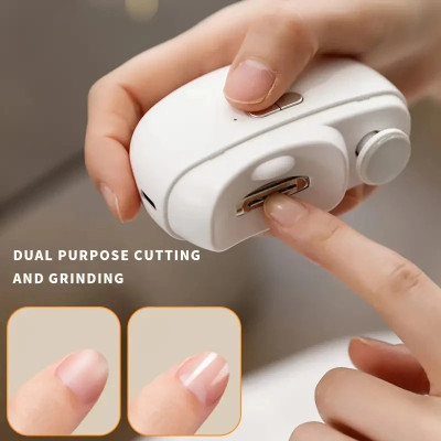 Elektriglow Rechargeable Dual Purpose Electric Nail Clipper & Grinder for Trimming & Shaping