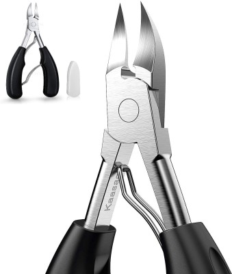THR3E STROKES Professional Toe Nail Cuticle Cutter, Toenail Clippers for Thick & Ingrown Nails