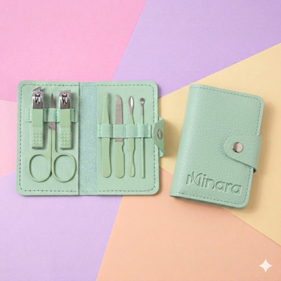 MINARA 7 In 1 Manicure, Pedicure and Grooming Kit Green