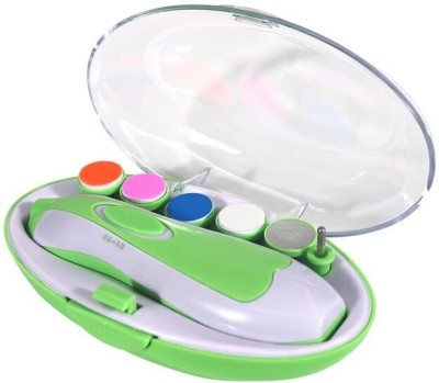 FIVANIO Baby Nail Trimmer Born Grinder Set Safe Nail Trimmer Kit for Kids Safe (green)