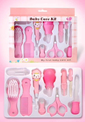 Magic Pebbles 10 in 1 Healthcare Accessories Set with Hair, Nail, Ear Grooming Tools for Baby